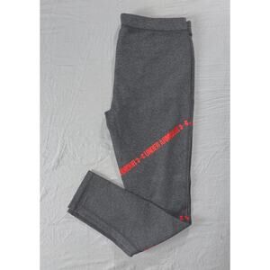 Under Armour Pull On Skinny Athletic Leggings, Pants. Spellout, Women's XL. EUC!
